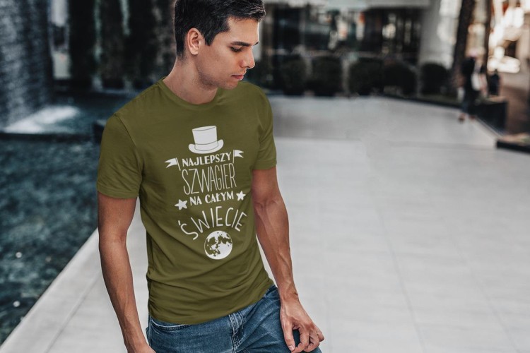 Koszulka dla Szwagra modny prezent na Urodziny stylowa koszulka z napisem Najlepszy Szwagier na  (4).jpg