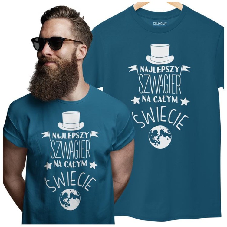 Koszulka dla Szwagra modny prezent na Urodziny stylowa koszulka z napisem Najlepszy Szwagi (3).jpg