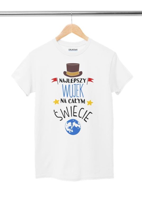 Koszulka dla Wujka modny prezent na Urodziny stylowa koszulka z napisem Najlepszy Wujek na całym św.jpg