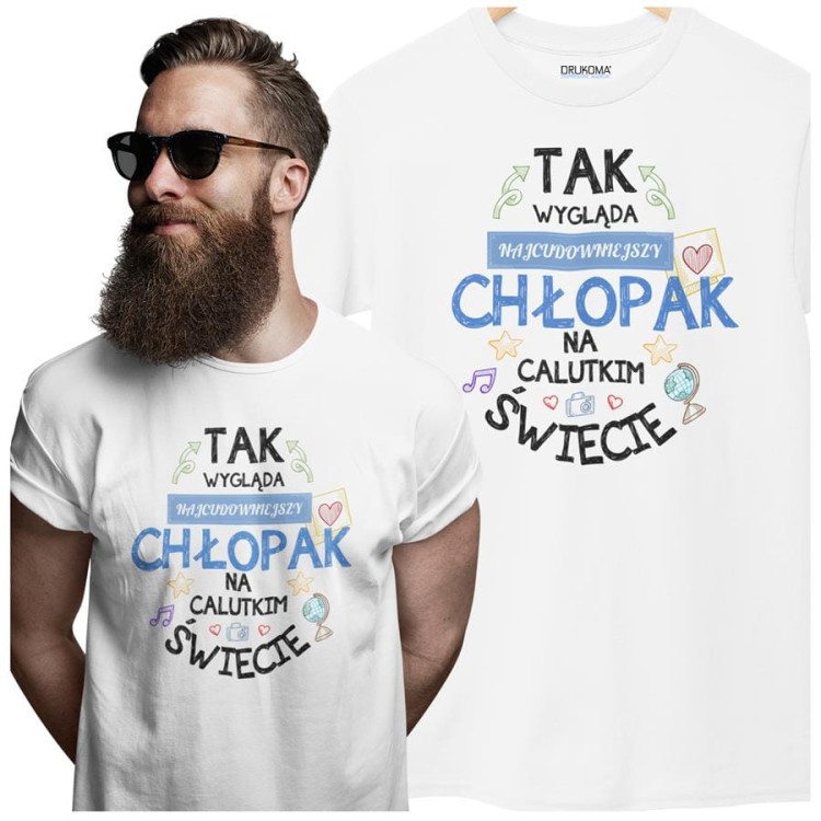 Koszulka dla Chłopaka modny prezent na Walentynki lub Urodziny stylowa koszulka z napis (3).jpg