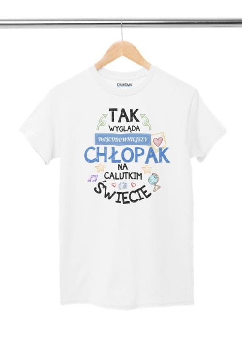 Koszulka dla Chłopaka modny prezent na Walentynki lub Urodziny stylowa koszulka z napis.jpg