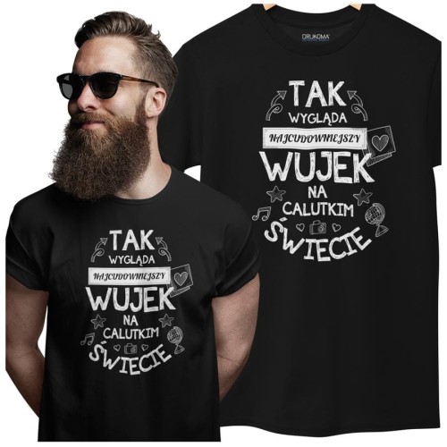 Koszulka dla Wujka modny prezent na Urodziny stylowa koszulka z napisem Tak wygląda najcu (3).jpg