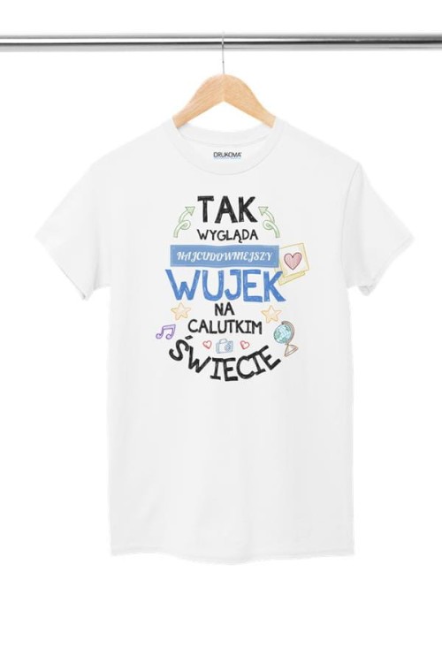 Koszulka dla Wujka modny prezent na Urodziny stylowa koszulka z napisem Tak wygląda najcu.jpg