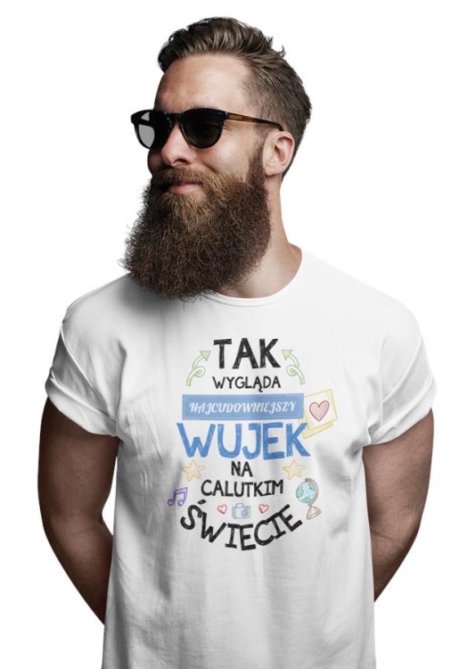 Koszulka dla Wujka modny prezent na Urodziny stylowa koszulka z napisem Tak wygląda najcu (1).jpg