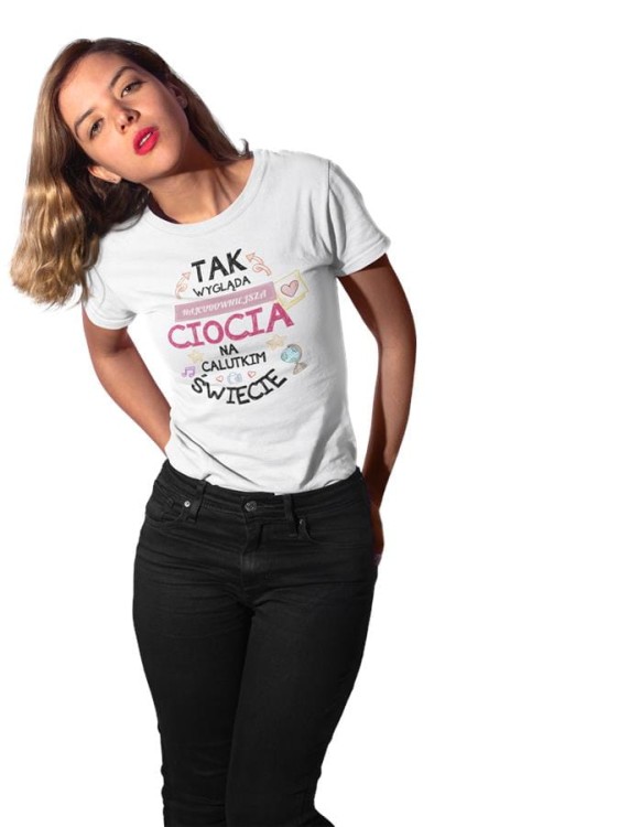 Koszulka dla Cioci w zestawie z kubkiem z nadrukiem Tak wygląda najcudown (4).jpg