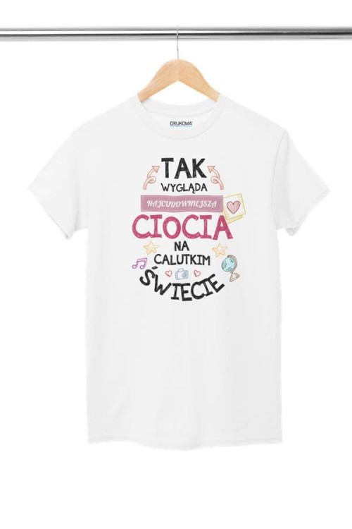 Koszulka dla Cioci w zestawie z kubkiem z nadrukiem Tak wygląda najcudown.jpg