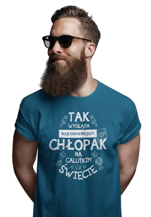 Koszulka dla Chłopaka w zestawie z kubkiem z nadrukiem Tak wygląda.jpg