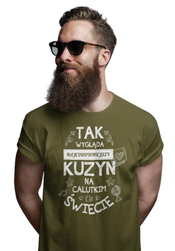 Koszulka dla Kuzyna w zestawie z kubkiem z nadrukiem Tak wygląda najcudown.jpg