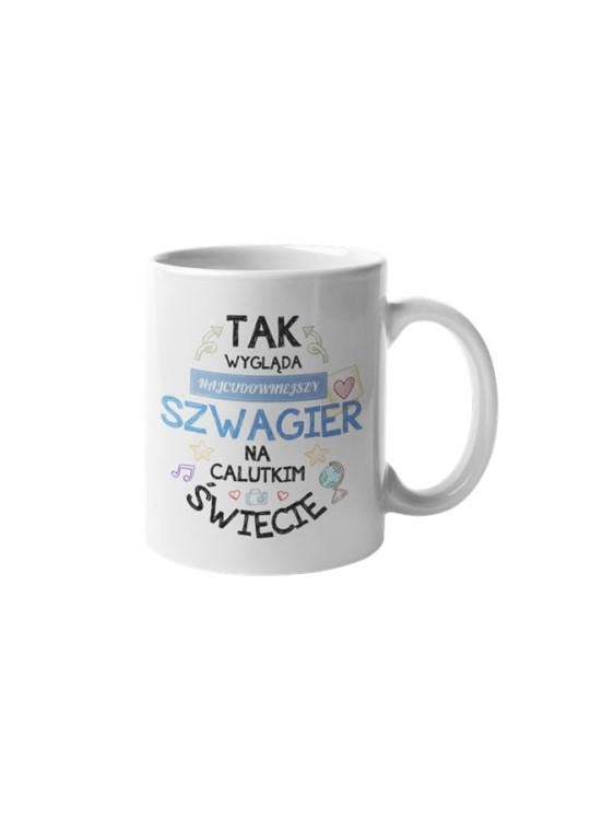 Koszulka dla Szwagra w zestawie z kubkiem z nadrukiem Tak wygląda.jpg