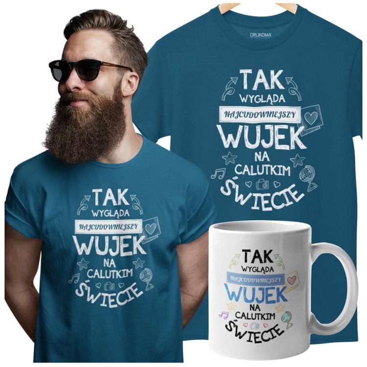 Koszulka dla Wuja w zestawie z kubkiem z nadrukiem Tak wygląda najcu (2).jpg