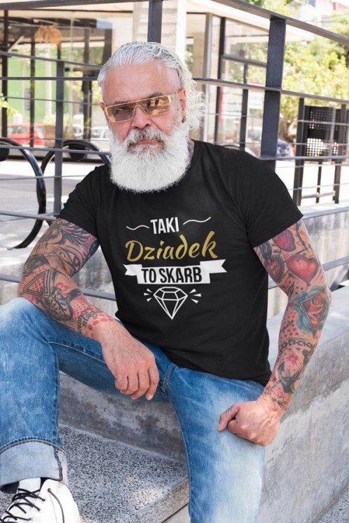 Koszulka dla DZIADKA z napisem Taki Dziadek to skarb (4).jpg