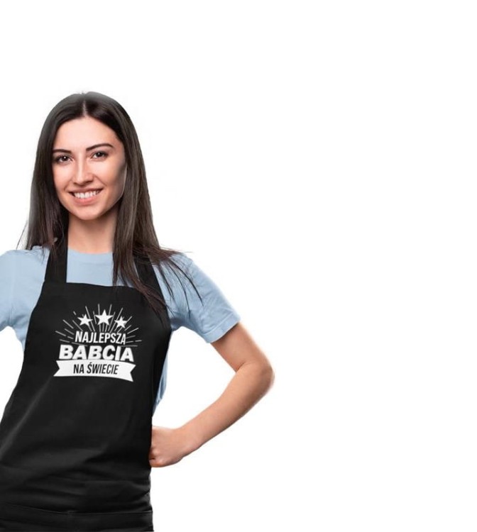 Fartuch dla Babci na prezent na Dzień Babci z napisem Najlepsza Babcia na świecie (4).jpg