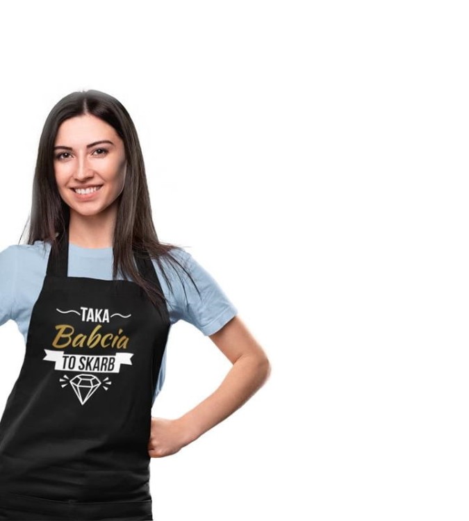 Fartuch dla Babci na prezent na Dzień Babci z napisem Taka Babcia to skarb (2).jpg