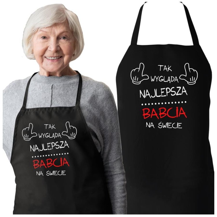 Fartuch dla Babci na prezent na Dzień Babci z napisem Tak wygląda najlepsza babcia na świecie (2).jpg