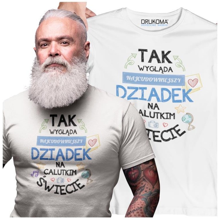 KOSZULKA DLA DZIADKA NA DZIEŃ DZIADKA NAJCUDOWNIEJSZY DZIADEK NA ŚWIECIE KOSZUL.jpg