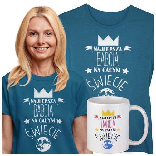 Koszulka z kubkiem dla Babci na Dzień Babci z napisem NAJLEPSZA BABCIA NA ŚWIECIE ko (2).jpg