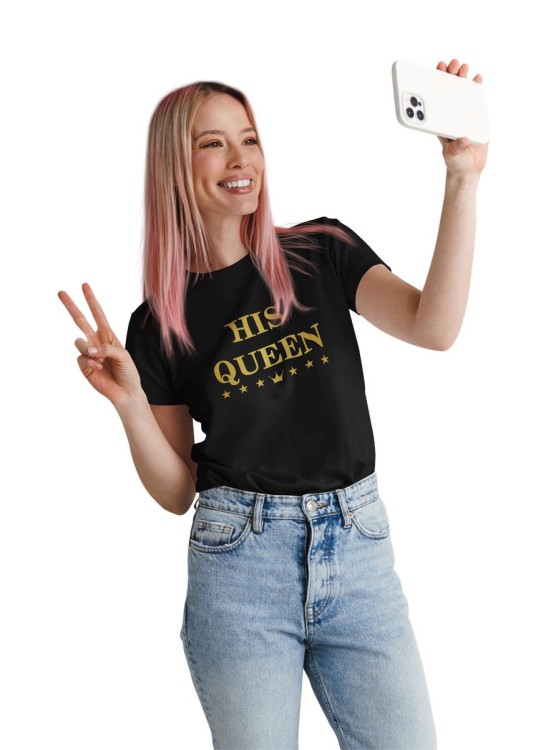 KOSZULKI DLA PAR NA WALENTYNKI PREZENT THE KING HIS QUEEN  (5).jpg