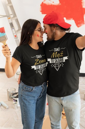 KOSZULKI DLA PAR NA WALENTYNKI PREZENT MĄŻ I ŻONA SKARB (1).jpg