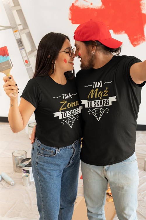 KOSZULKI DLA PAR NA WALENTYNKI PREZENT MĄŻ I ŻONA SKARB (1).jpg