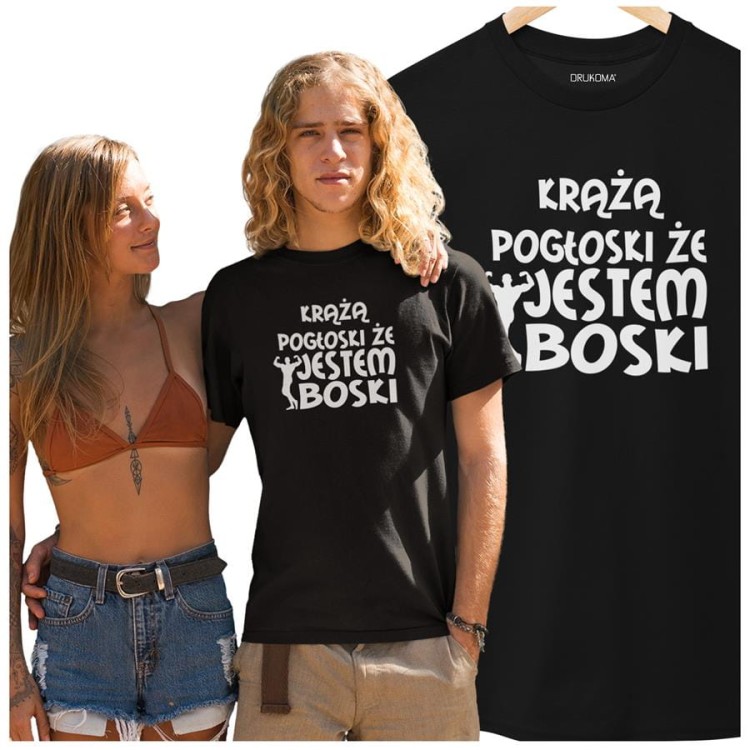 KOSZULKA NA WALENTYNKI PREZENT DLA CHŁOPAKA KRĄŻĄ POGŁOSKI ŻE JESTEM BOSKI (1).jpg