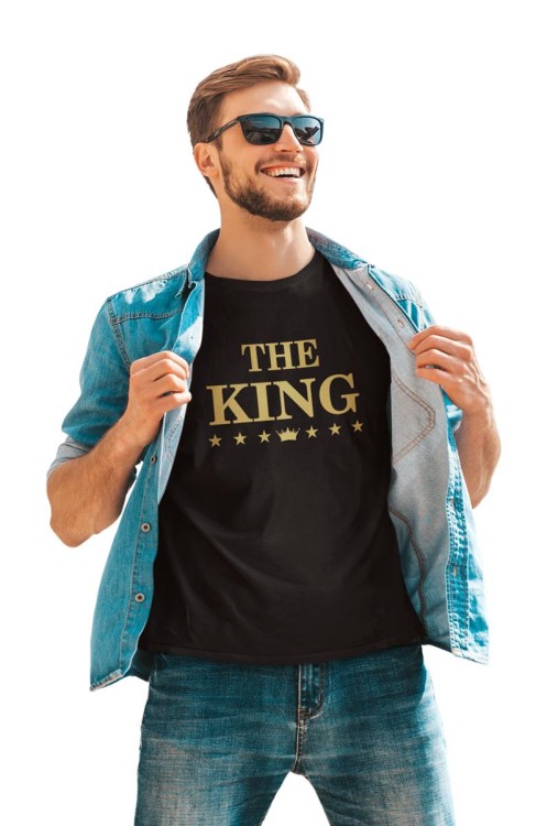 KOSZULKI DLA PAR NA WALENTYNKI PREZENT THE KING HIS QUEEN  (2).jpg