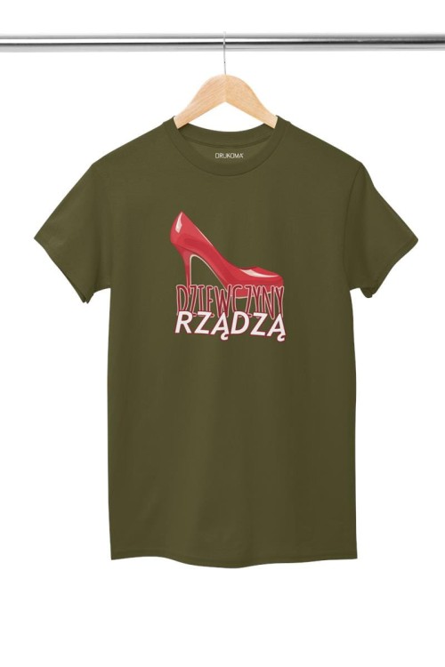 KOSZULKA DLA DZIEWCZYNY NA WALENTYNKI PREZENT DZIEWCZYNY RZĄDZĄ  KOLOR KHAKI (3).jpg