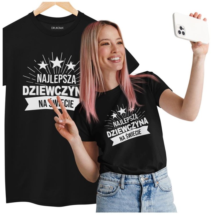 KOSZULKA DLA DZIEWCZYNY NA WALENTYNKI PREZENT NAJLEPSZA DZIEWCZYNA NA ŚWIECIE KOLOR CZARNY (8).jpg