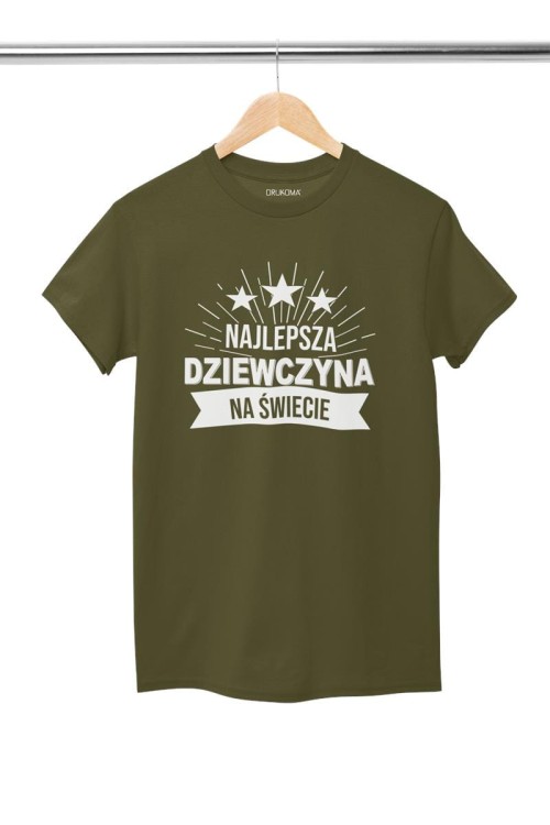 KOSZULKA DLA DZIEWCZYNY NA WALENTYNKI PREZENT NAJLEPSZA DZIEWCZYNA NA ŚWIECIE KOLOR KHAKI (4).jpg