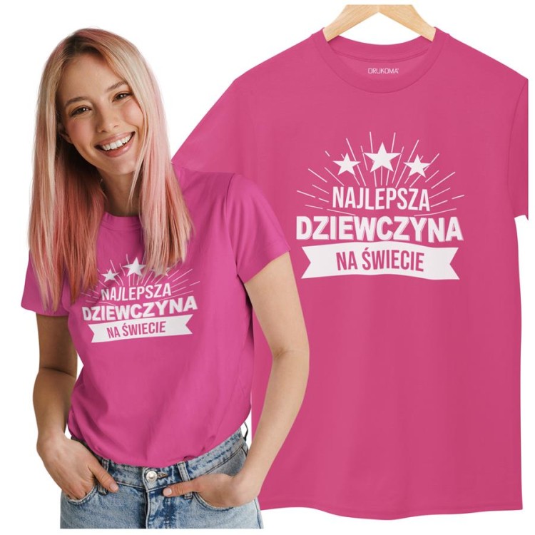 KOSZULKA DLA DZIEWCZYNY NA WALENTYNKI PREZENT NAJLEPSZA DZIEWCZYNA NA ŚWIECIE KOLOR RÓŻOWY (1).jpg