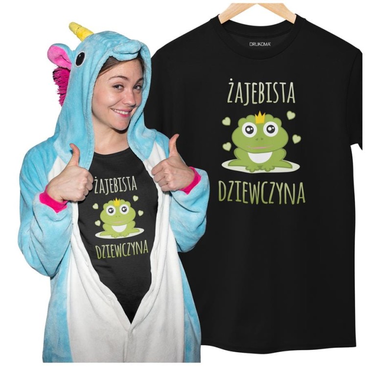 KOSZULKA DLA DZIEWCZYNY NA WALENTYNKI PREZENT ŻAJEBISTA DZIEWCZYNA  KOLOR CZARNY (4).jpg