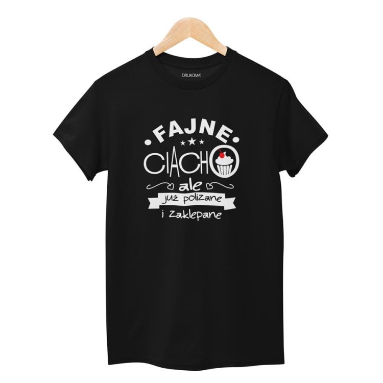 KOSZULKA DLA DZIEWCZYNY NA WALENTYNKI PREZENT FAJNE CIACHO, ALE JUŻ POLIZANE I ZAKLEPANE KOLOR CZARNY (1).jpg