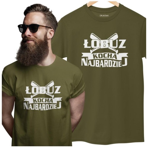 KOSZULKA NA WALENTYNKI PREZENT DLA CHŁOPAKA ŁOBUZ KOCHA NAJBARDZIEJ KOLOR KHAKI (1).jpg