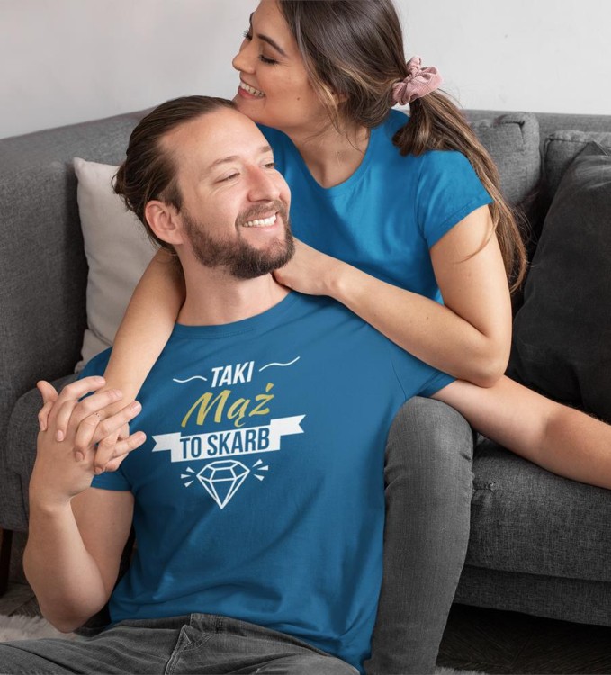 KOSZULKA NA WALENTYNKI PREZENT DLA CHŁOPAKA MĄŻ SKARB  KOLOR PETROL BLUE (5).jpg