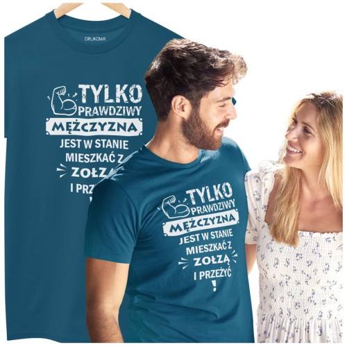 KOSZULKA NA WALENTYNKI PREZENT DLA CHŁOPAKA PRAWDZIWY MĘŻCZYZNA  KOLOR PETROL BLUE (4).jpg