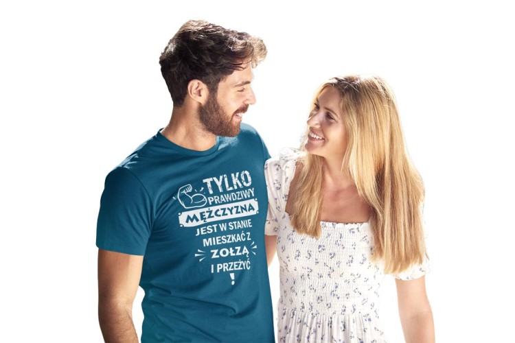 KOSZULKA NA WALENTYNKI PREZENT DLA CHŁOPAKA PRAWDZIWY MĘŻCZYZNA  KOLOR PETROL BLUE (1).jpg
