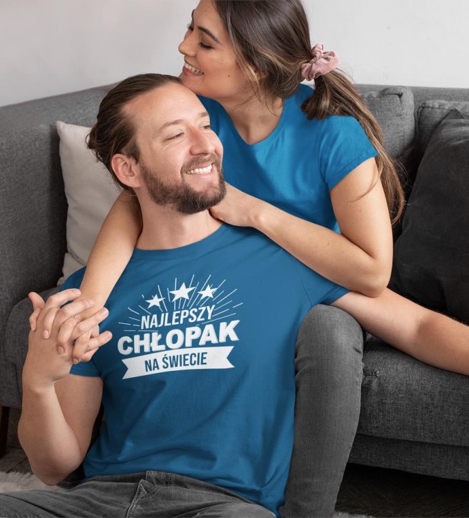 KOSZULKA NA WALENTYNKI PREZENT DLA CHŁOPAKA NAJLEPSZY CHŁOPAK NA ŚWIECIE KOLOR PETROL BLUE (5).jpg
