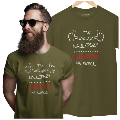 KOSZULKA NA WALENTYNKI PREZENT DLA CHŁOPAKA TAK WYGLĄDA CHŁOPAK  KOLOR KHAKI (1).jpg