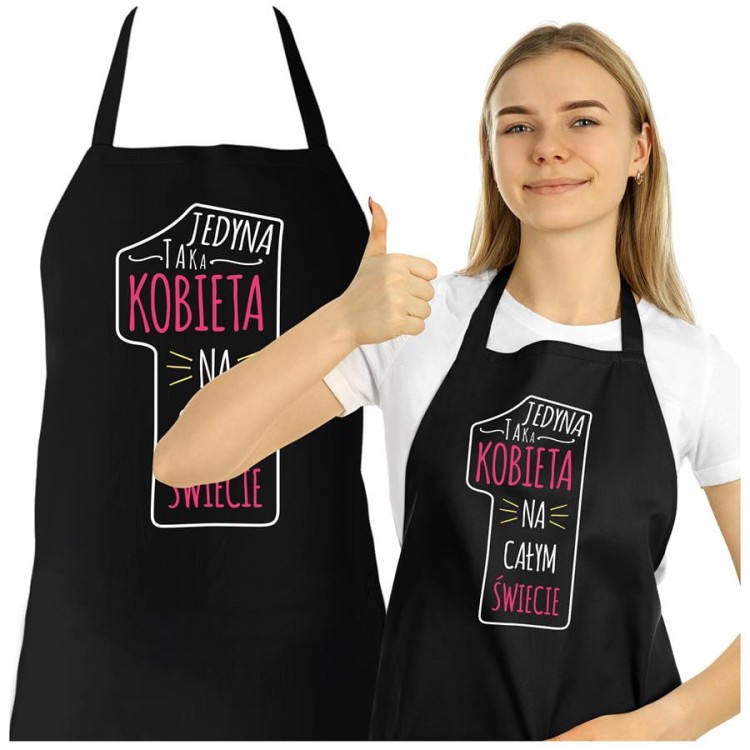 FARTUCH DLA DZIEWCZYNY ŻONY PREZENT NA WALENTYNKI JEDYNA TATA KOBIETA NA CAŁYM ŚWIECIE.jpg