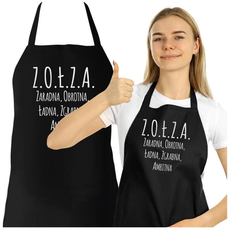 FARTUCH DLA DZIEWCZYNY ŻONY PREZENT NA WALENTYNKI ZOŁZA.jpg