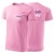 Koszulka różowa z krótkim rękawem z logo na sercu i plecach męska z nadrukiem logo firmy 160g BASIC129 kolor 30 koszulka krótki rękaw.jpg