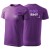 Koszulka fioletowa z krótkim rękawem z logo na sercu i plecach męska z nadrukiem logo firmy 160g BASIC129 kolor 64 koszulka krótki rękaw.jpg