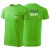 Koszulka green apple z krótkim rękawem z logo na sercu i plecach męska z nadrukiem logo firmy 160g BASIC129 kolor 92 koszulka krótki rękaw.jpg
