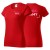 Koszulka czerwona z krótkim rękawem z logo na sercu i plecach damska z nadrukiem logo firmy 160g BASIC134 kolor 07 koszulka krótki rękaw.jpg