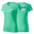 Koszulka miętowa z krótkim rękawem z logo a sercu i plecach damska z nadrukiem logo firmy 160g BASIC134 kolor 95 koszulka krótki rękaw.jpg