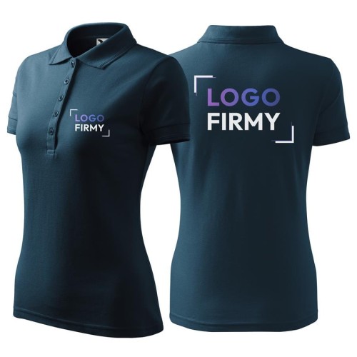 Koszulka granatowa polo z logo na sercu i plecach damska z nadrukiem logo firmy 200g 210 kolor 02 koszulka polo.jpg