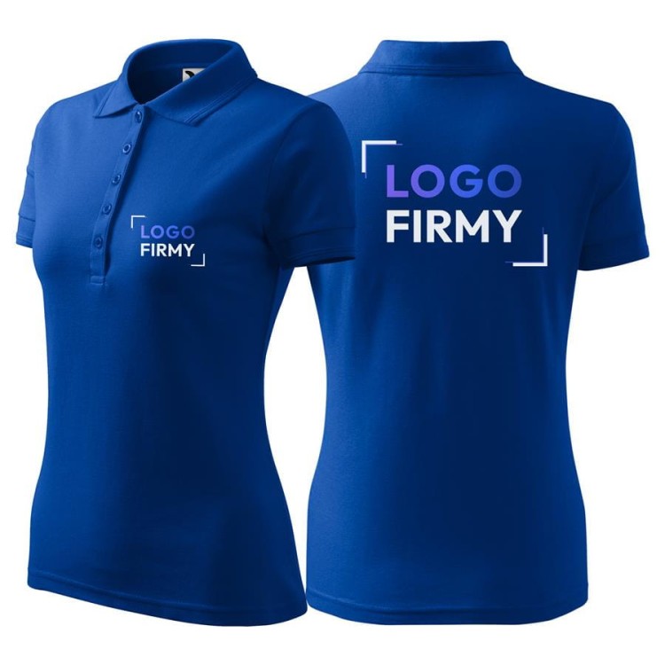 Koszulka chabrowa polo z logo na sercu i plecach damska z nadrukiem logo firmy 200g 210 kolor 05 koszulka polo.jpg