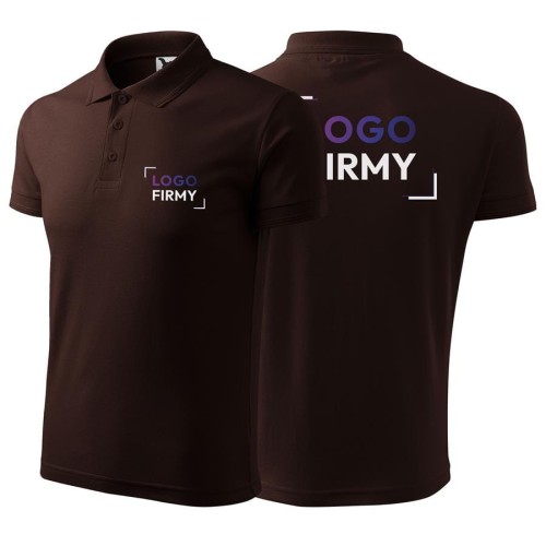 Koszulka kawowa polo z logo na sercu i plecach męska z nadrukiem logo firmy 200g 203 kolor 27 koszulka polo.jpg