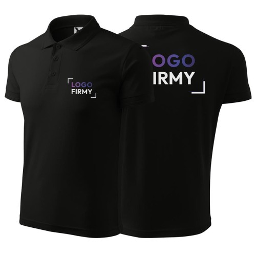 Koszulka czarna polo z logo na sercu i plecach męska z nadrukiem logo firmy 200g 203 kolor 01 koszulka polo.jpg
