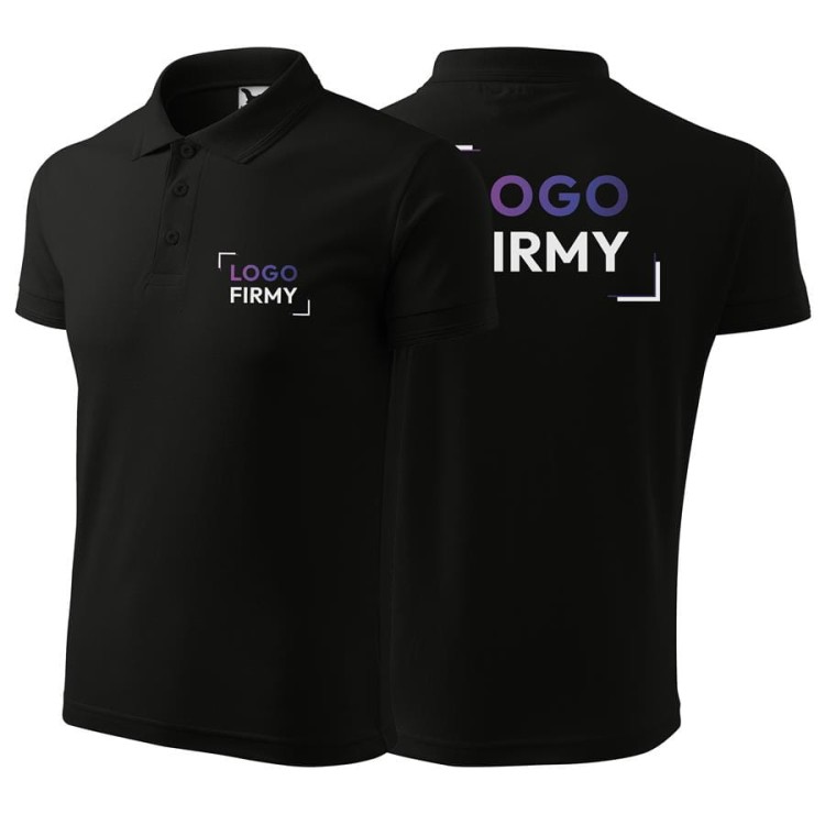 Koszulka czarna polo z logo na sercu i plecach męska z nadrukiem logo firmy 200g 203 kolor 01 koszulka polo.jpg