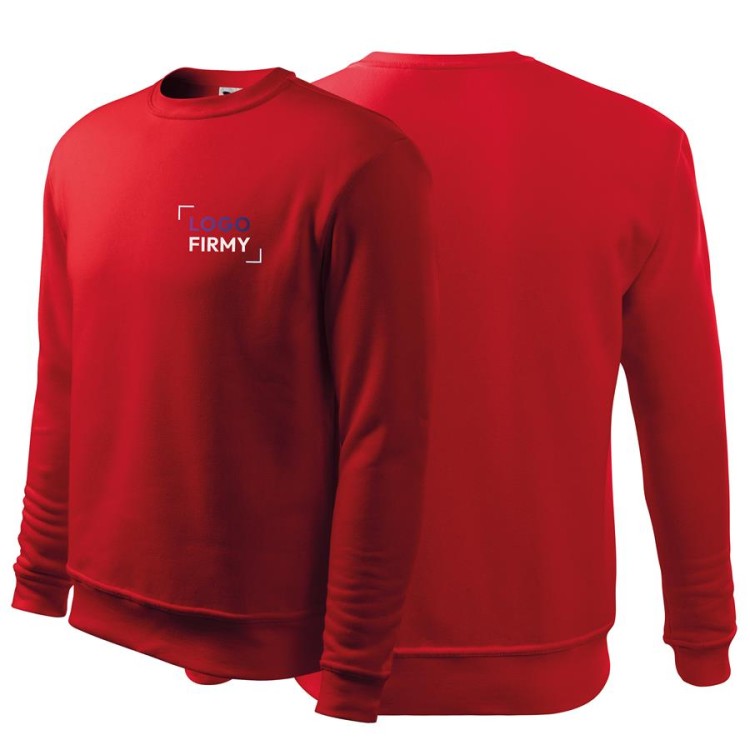 Bluza czerwona męskadziecięca z logo na sercu nadrukiem logo firmy 300g 406 kolor 07 bluza podstawowa.jpg